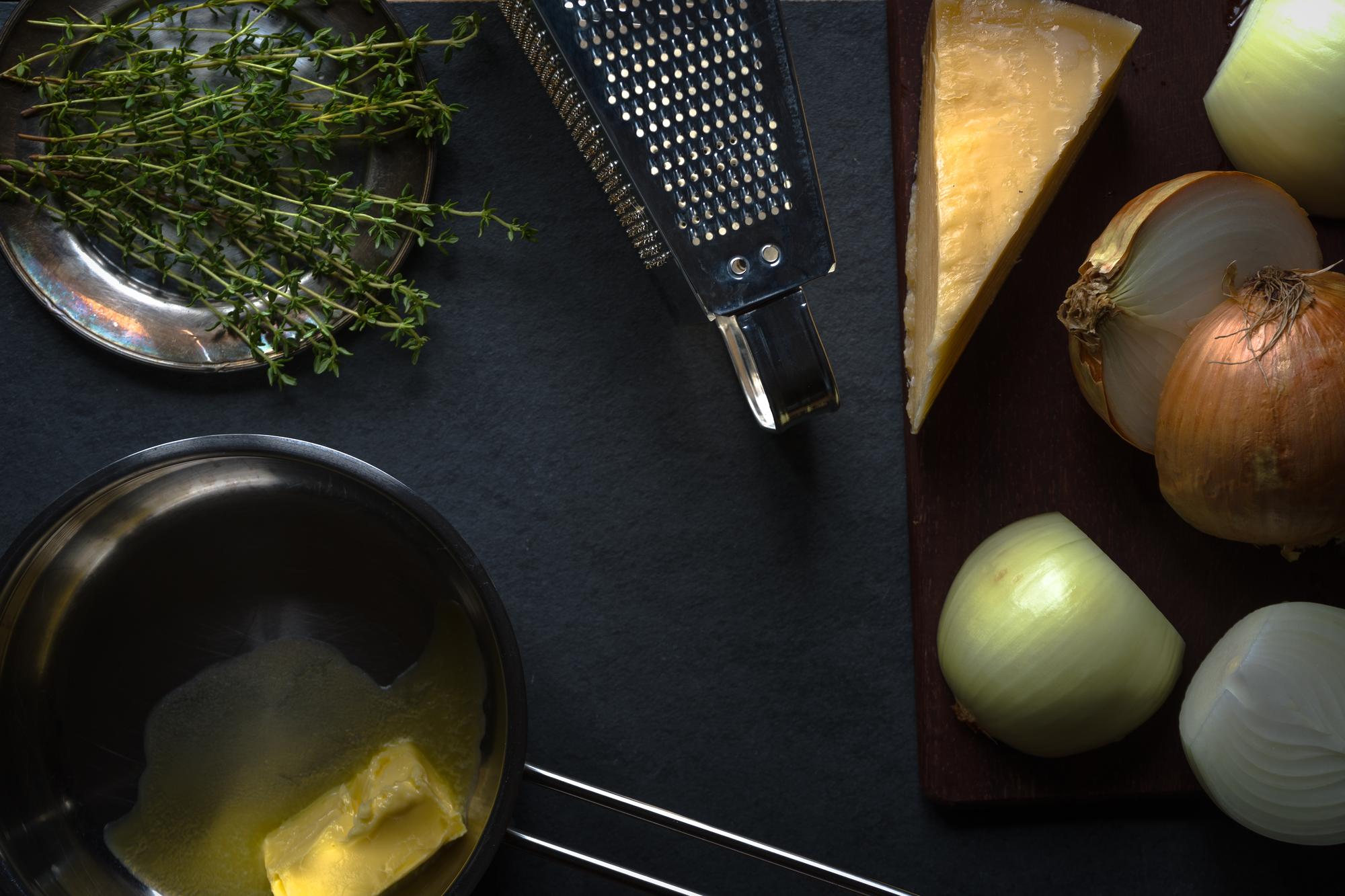 Studio kitchen with chef tools and utensils
